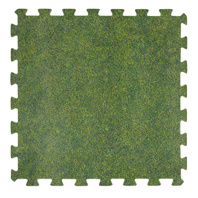 Dalle de protection piscine et spa mousse gazon 50x50cm x8