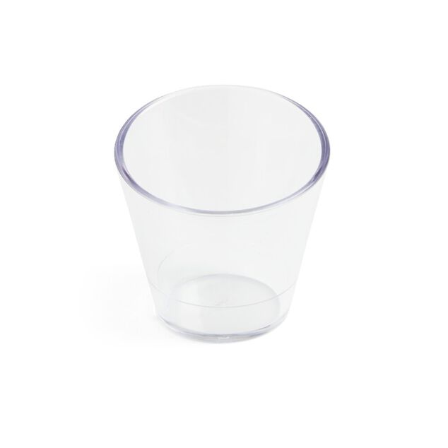 Lot de 6 verrines 100ml plastique transparent &Oslash;6,9xH6,7cm