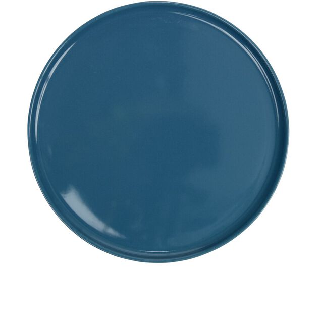 Assiette plate ronde Nordic porcelaine bleu &Oslash;28cm