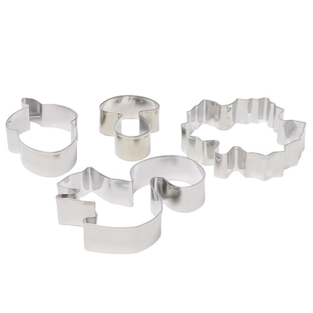 Emporte-pi&egrave;ce x4 forme automne inox