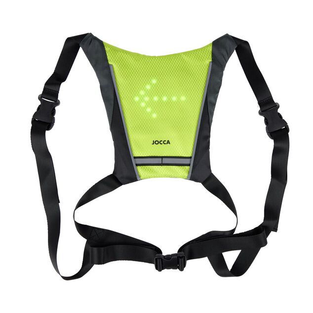Gilet signal&eacute;tique LED vert et noir