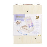 Mallette artiste chevalet en bois avec accessoires peinture