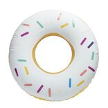 Bou&eacute;e magique donut changement de couleur PVC blanc et bleu &Oslash;90cm