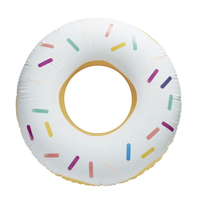 Bou&eacute;e magique donut changement de couleur PVC blanc et bleu &Oslash;90cm