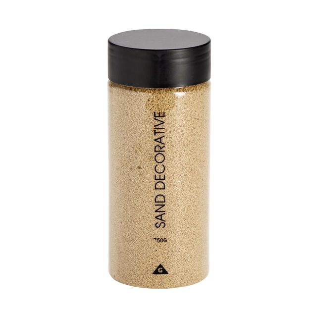 Sable d&eacute;coratif jaune 750gr