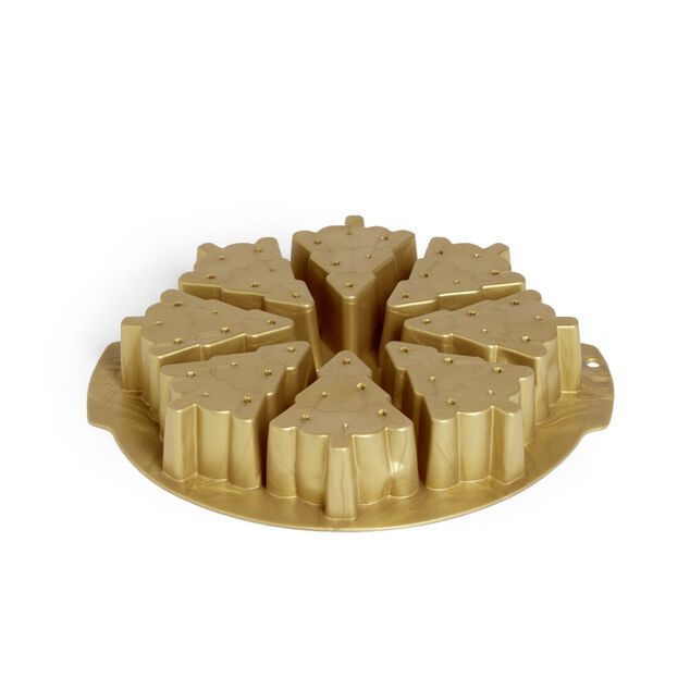 Moule à gâteau en silicone Ø30cm forme mini sapin pour 8 parts