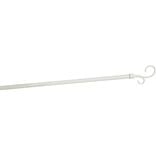 Kit Tringle &agrave; rideau extensible 95-180 cm embouts crosse blanc