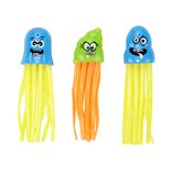 Jeu de plong&eacute;e lest&eacute; pieuvre plastique 5x15cm (3 pi&egrave;ces)