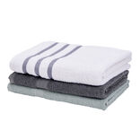 Drap de douche 100% coton 70x130cm - 3 mod&egrave;les