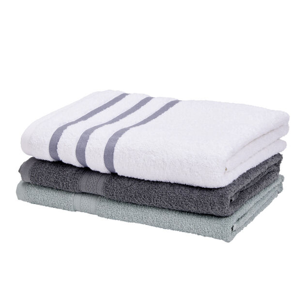 Drap de douche 100% coton 70x130cm - 3 mod&egrave;les