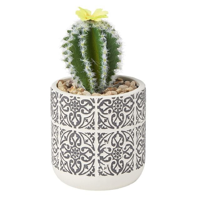Cactus artificiel &Oslash;9,5xH.17 cm