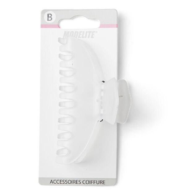 Pince cheveux blanc mat L9cm