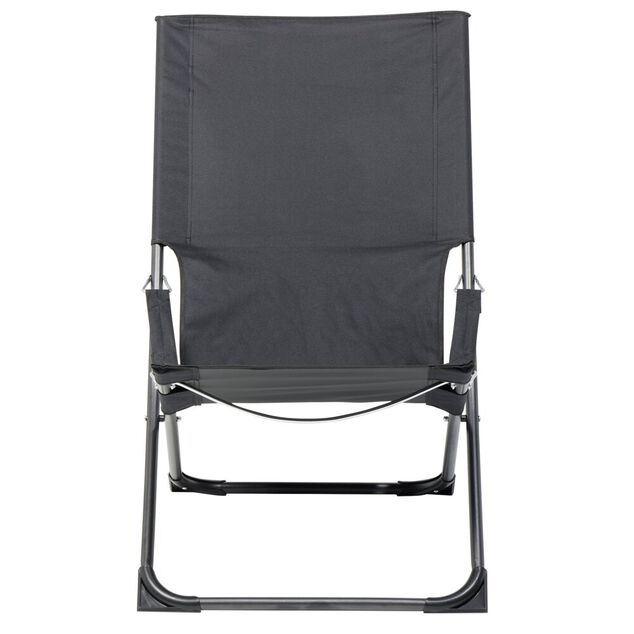 Chilienne ext&eacute;rieur Oxford unie noire L58xP77xH57cm