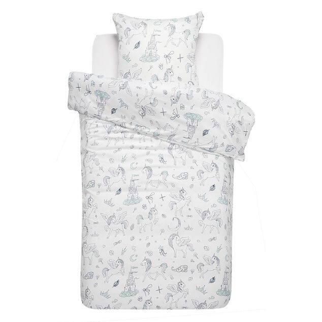 Parure de lit 1 personne avec taie d'oreiller