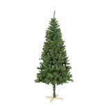 Sapin artificiel vert pied en bois 730 branches &Oslash;108xH210cm