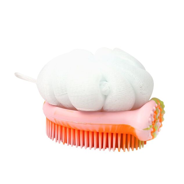 Brosse de douche multiface blanche 11x9xH6cm