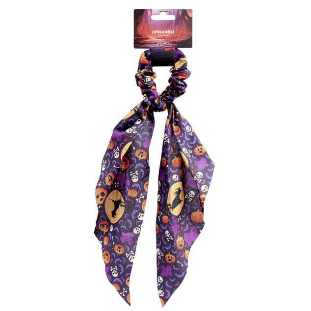 Chouchou foulard long Halloween L38cm (2 mod&egrave;les)