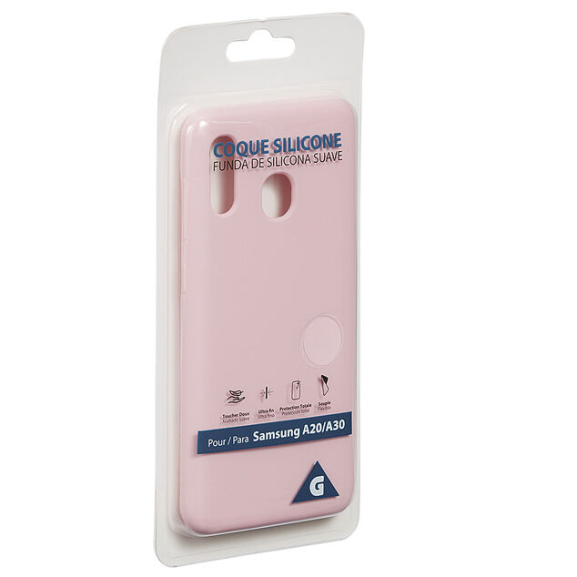 Coque en silicone Samsung A20 ou A30 rose