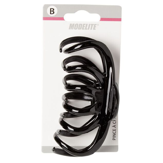 Pince &agrave; cheveux noir brillant L.11 cm