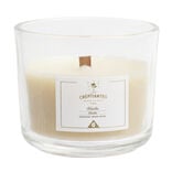 Bougie crépitante mèche en bois senteur vanille 15H