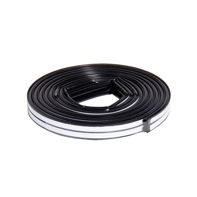 Joint d'isolation adhésif silicone plat pour porte et fenêtre 6m noir