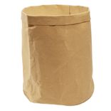 Panière ronde kraft Box Cube marron Ø25xH28cm 17,5L