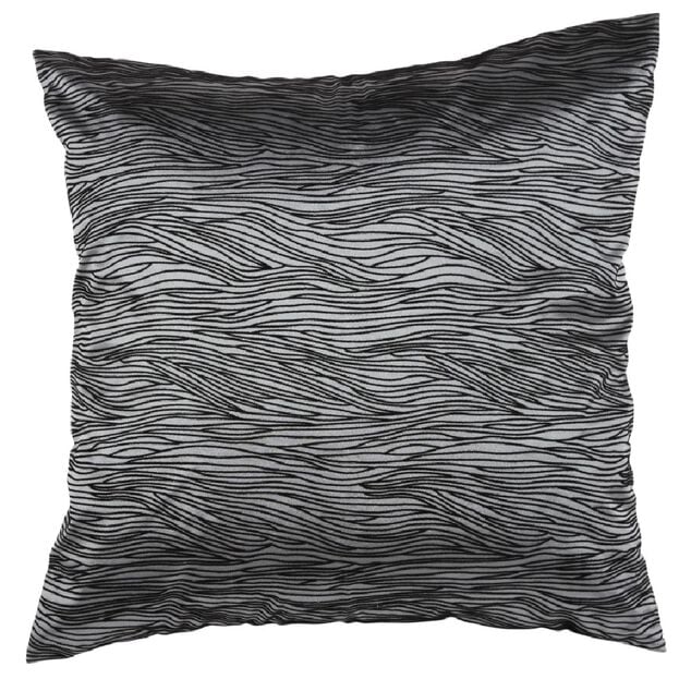 Housse de coussin effet satin&eacute;