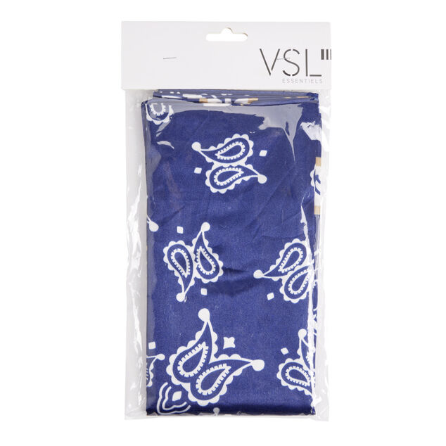 Bandana en tissu motif color&eacute; 90x90cm (5 mod&egrave;les)