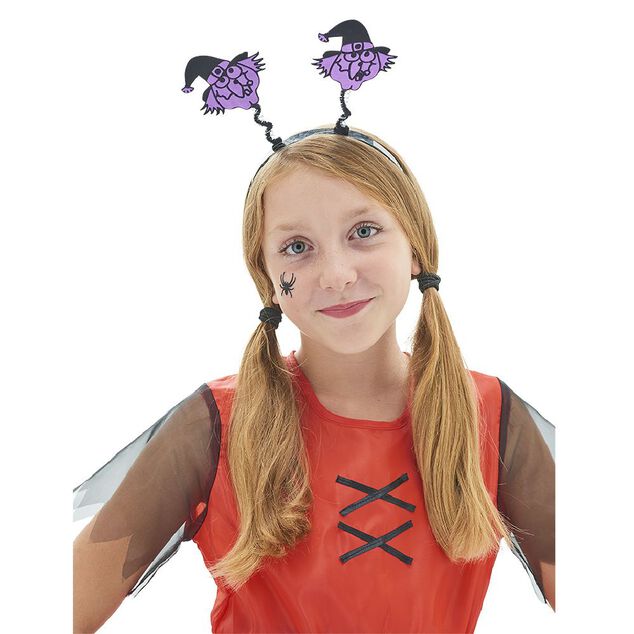 Serre t&ecirc;te &agrave; ressort motif Halloween