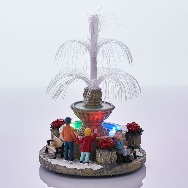D&eacute;co de No&euml;l fontaine lumineuse int&eacute;rieur 4 LED