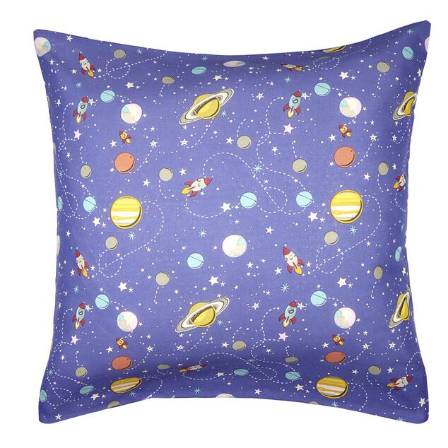 Taie d'oreiller polycoton motif enfant 63x63cm (plusieurs mod&egrave;les)