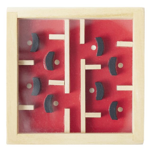 Casse-t&ecirc;te labyrinthe en bois &eacute;ducatif 7,5xH10cm (5 mod&egrave;les)