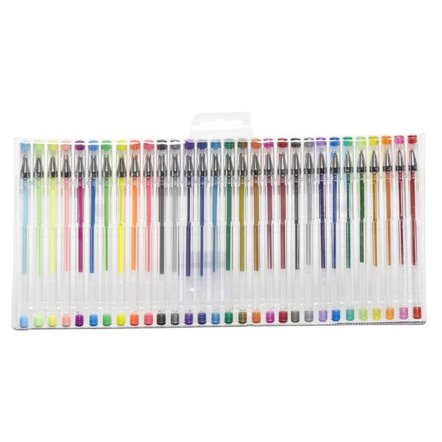 Stylo gel multicolore x30