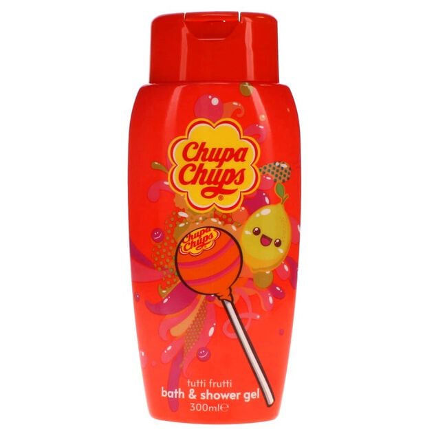 Gel douche Chupa Chups 2en1 bain moussant tutti frutti 300ml