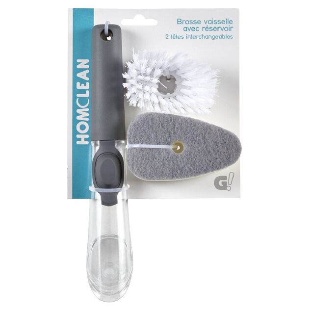 Éponge vaisselle avec réservoir et sa recharge