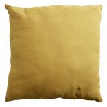 Coussin carré déperlant jaune ocre 40x40cm