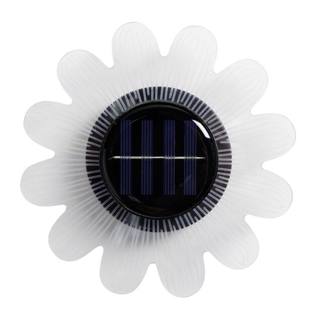 Lampe solaire murale forme fleur 12LED &Oslash;15cm