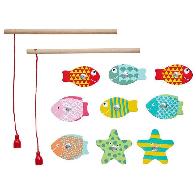 Jeu de p&ecirc;che magn&eacute;tique en bois