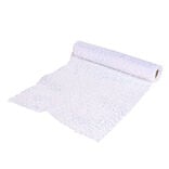 Chemin de table blanc avec paillettes 3m