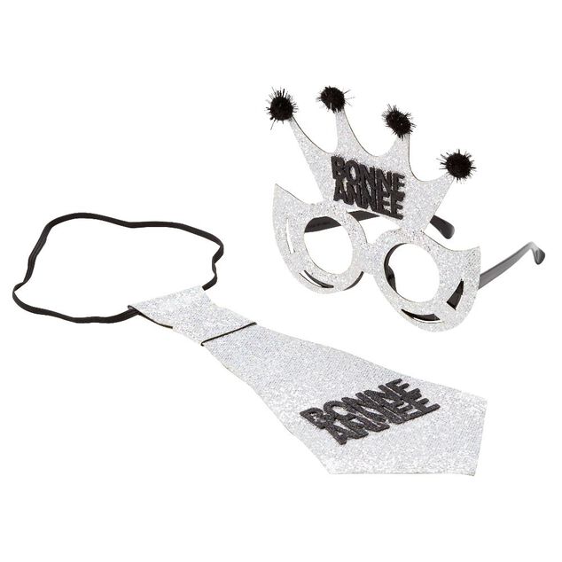 Cravate et lunettes fantaisie (3 mod&egrave;les)