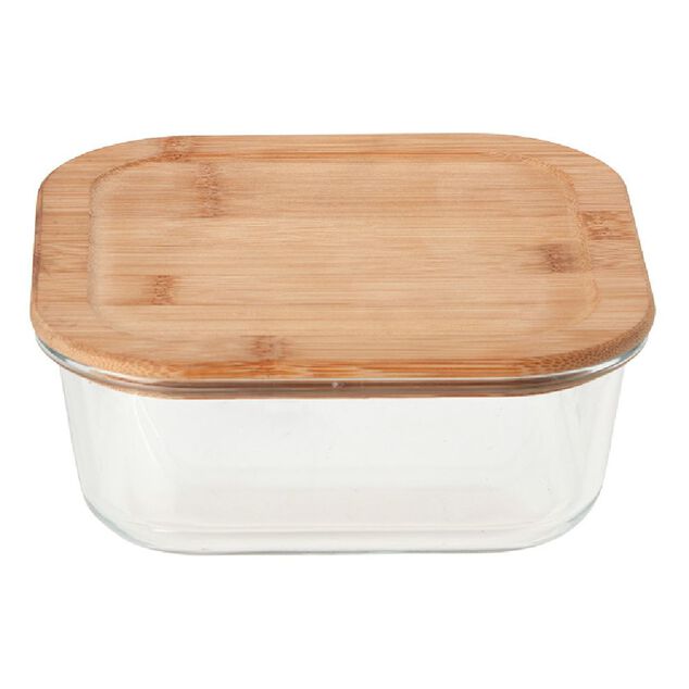 Bo&icirc;te en verre et bambou 1,1 L
