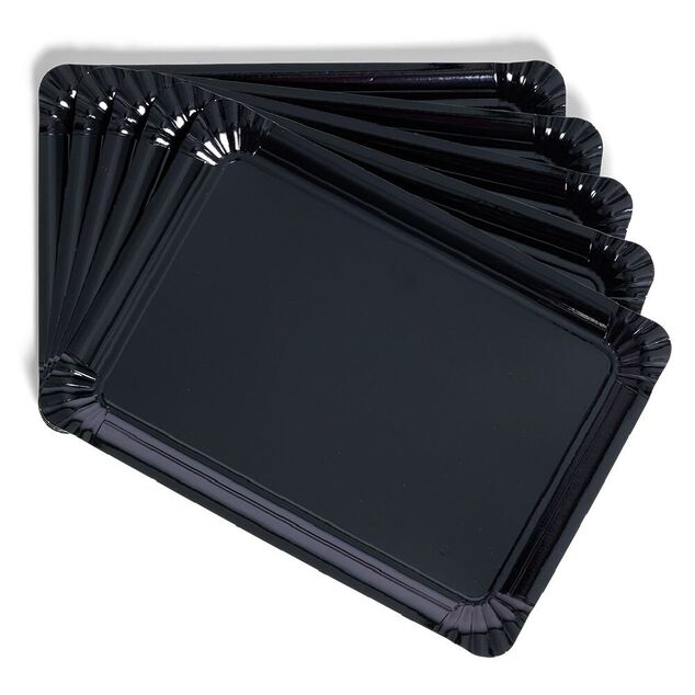 Plateau carton noir 23x33cm x5