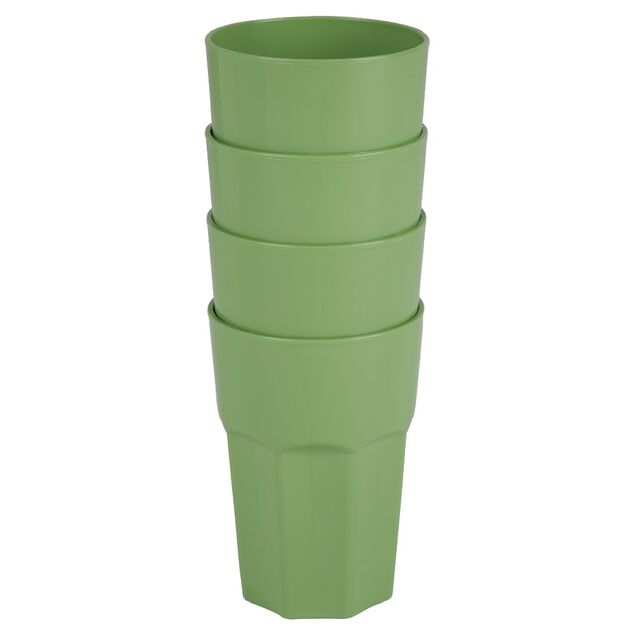 Gobelet en plastique couleur unie x 4