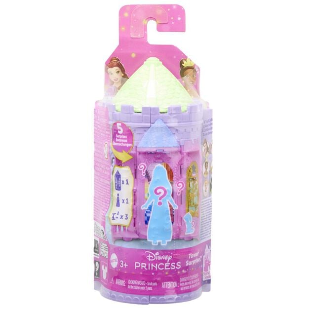 Tourelle princesse Disney surprise plastique 16,5x5xH8cm (4 mod&egrave;les)
