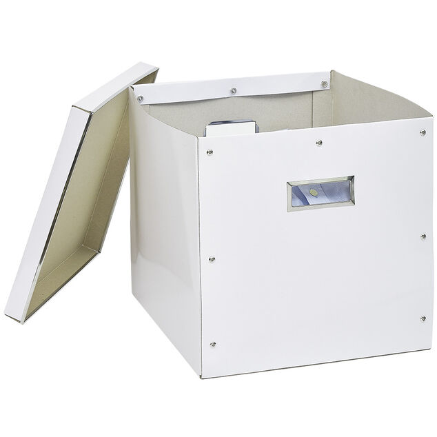 Bo&icirc;te de rangement en carton - 31x30xH31 cm