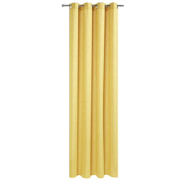 Rideau à oeillets effet lin tissé 140x240cm (2 modèles)