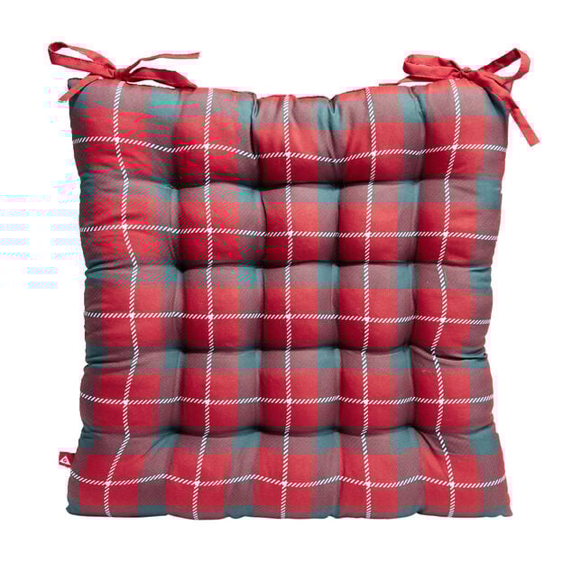 Galette de chaise No&euml;l carr&eacute;e 40x40cm - 4 mod&egrave;les