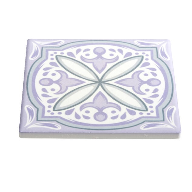 Sous verre en dolomite imprimé 10x10cm - 6 modèles