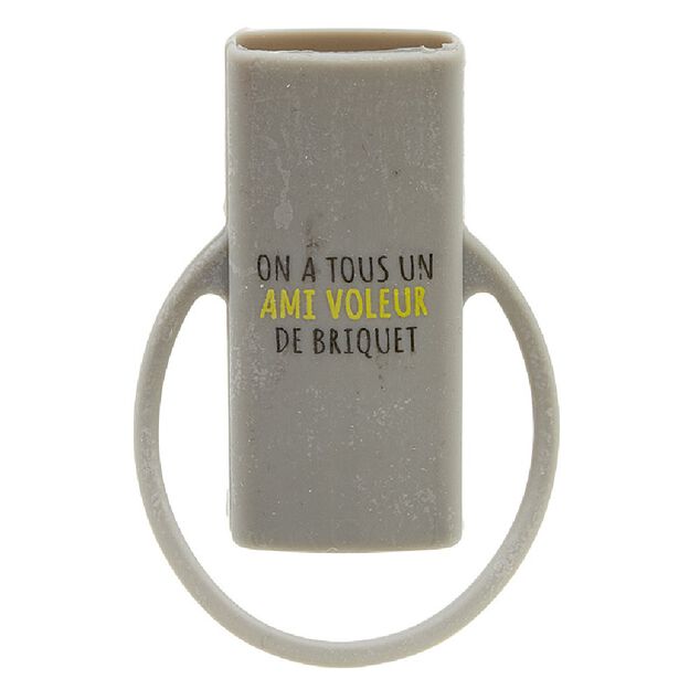 &Eacute;tui &agrave; briquet en silicone design message