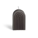 Bougie Bridge noire 6x4xH9cm